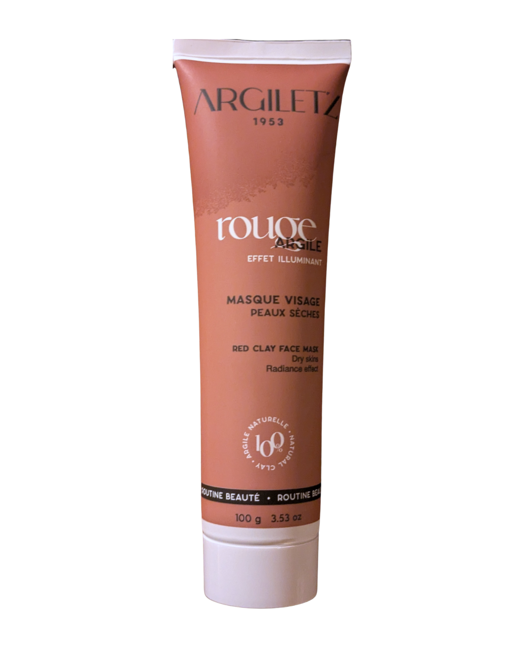 Masque argile rouge peaux sèches