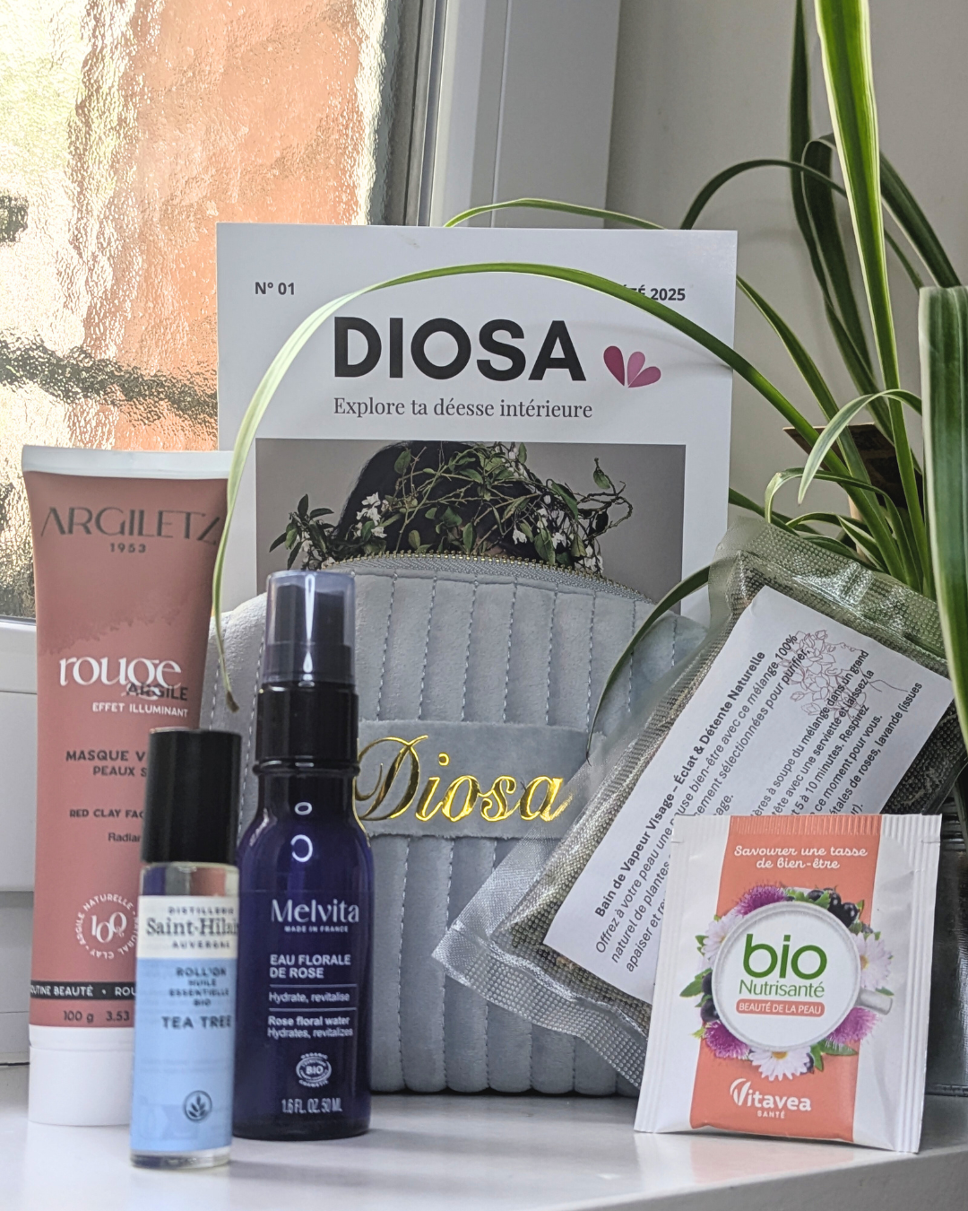 trousse Diosa bleu beauté peau